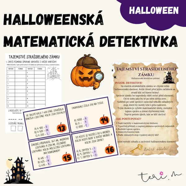 Halloweenská matematická detektivka (běhačka)