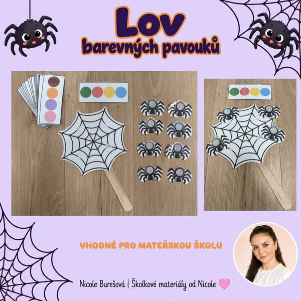 Lov barevných pavouků