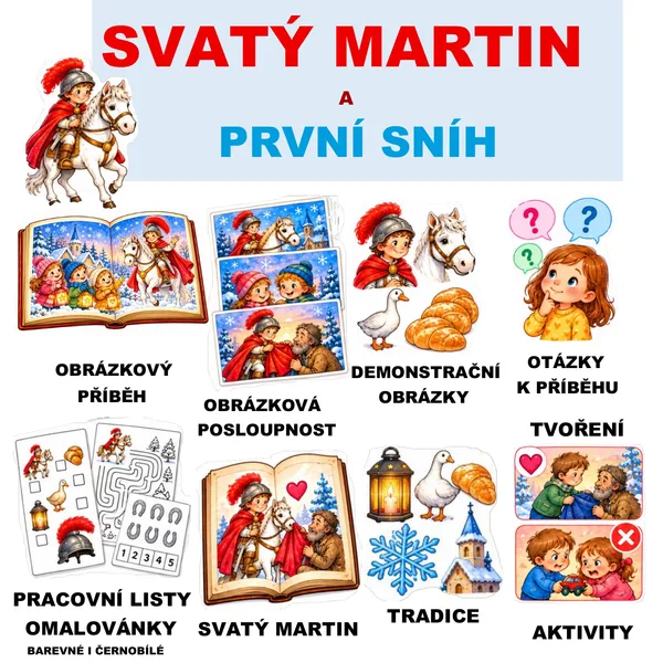 Svatý Martin a první sníh