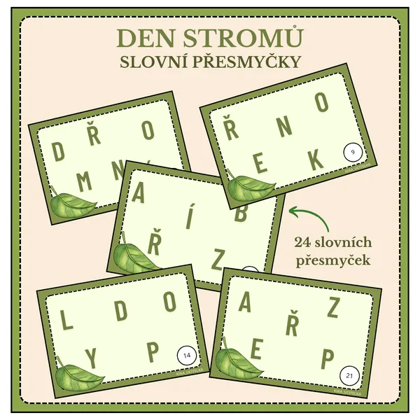 DEN STROMŮ - SLOVNÍ PŘESMYČKY