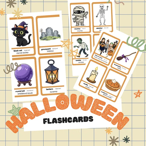 Halloween flashcards