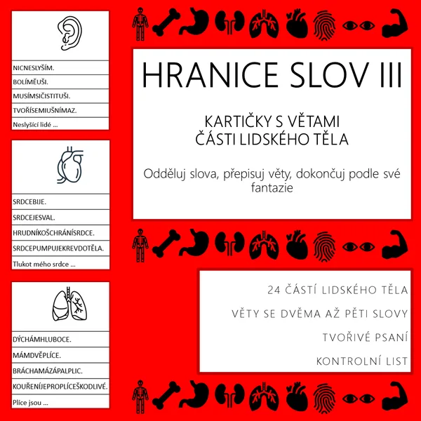 HRANICE SLOV III - kartičky s větami