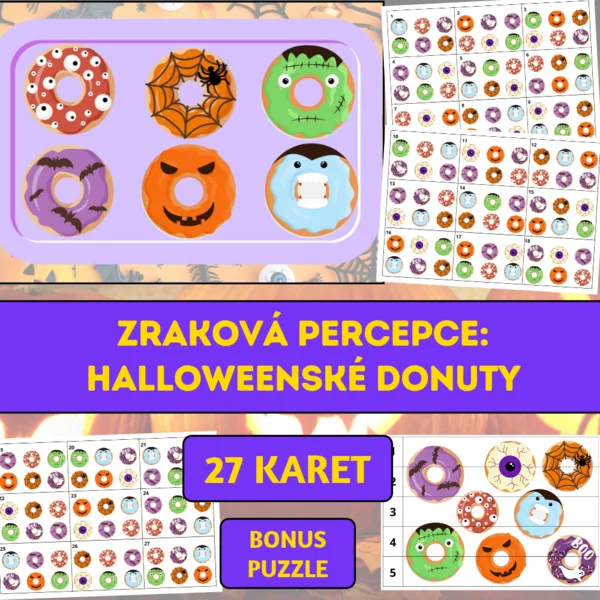 Zraková percepce: Halloweenské donuty