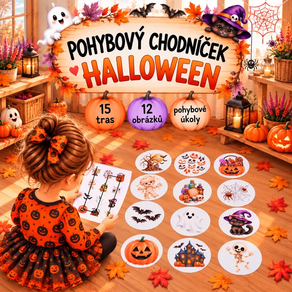 Pohybový chodníček - Halloween