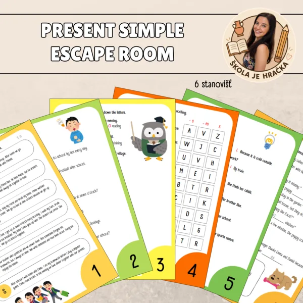 Present simple - escape room