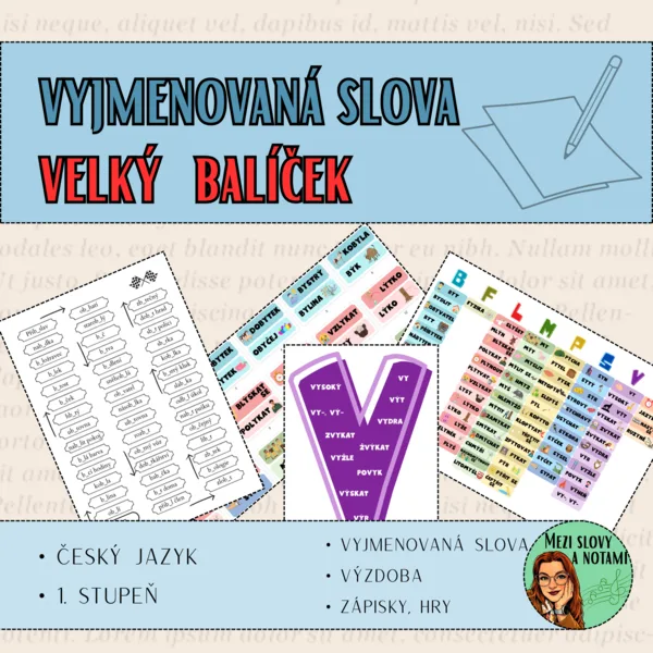 Vyjmenovaná slova - velký balíček