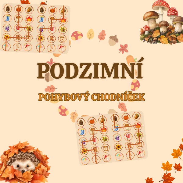 🍂 Podzimní pohybový chodníček 🍁