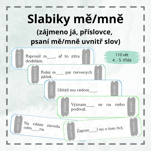 Slabiky mě/mně