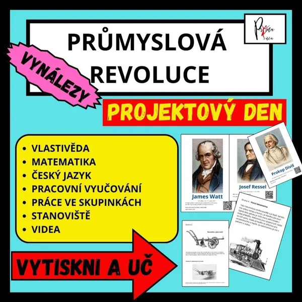 PRŮMYSLOVÁ REVOLUCE - VYNÁLEZY - PROJEKTOVÝ DEN