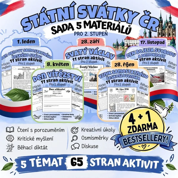 Státní svátky ČR – Sada 5 bestsellerů