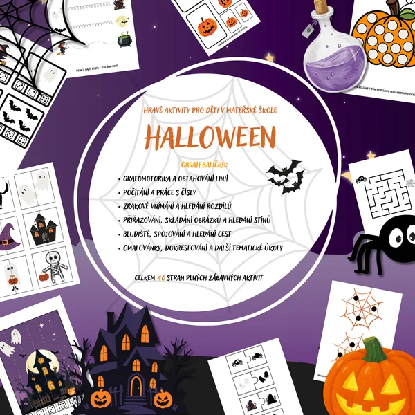 Halloweenský soubor aktivit