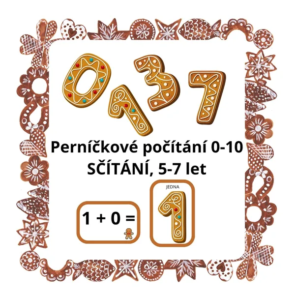 Perníčkové počítání - sčítání 0-10
