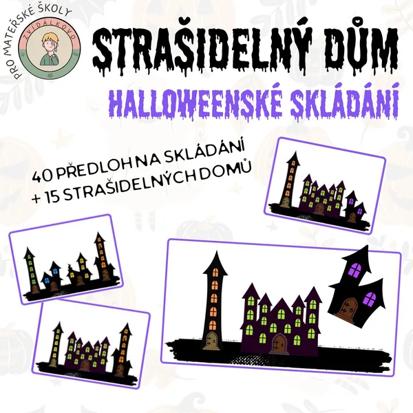 Strašidelný dům - halloweenské skládání
