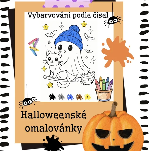 Halloweenské omalovánky