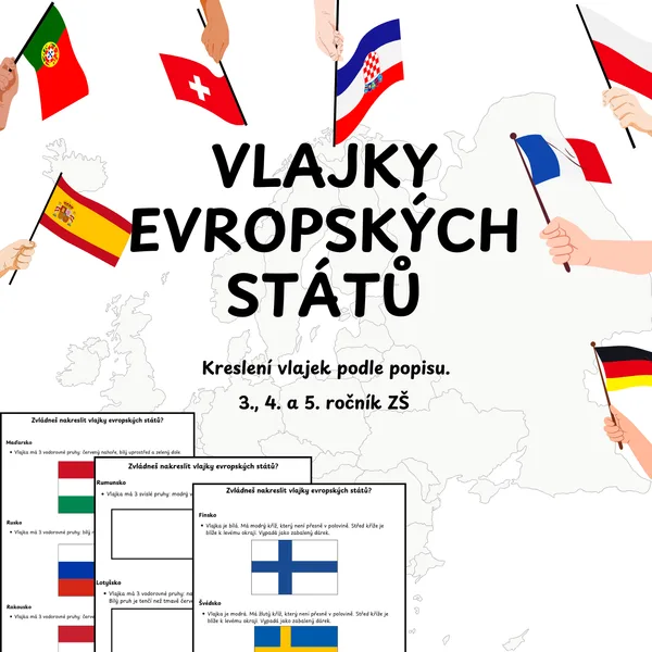 ČLOVĚK A JEHO SVĚT - EVROPA - vlajky evropských států