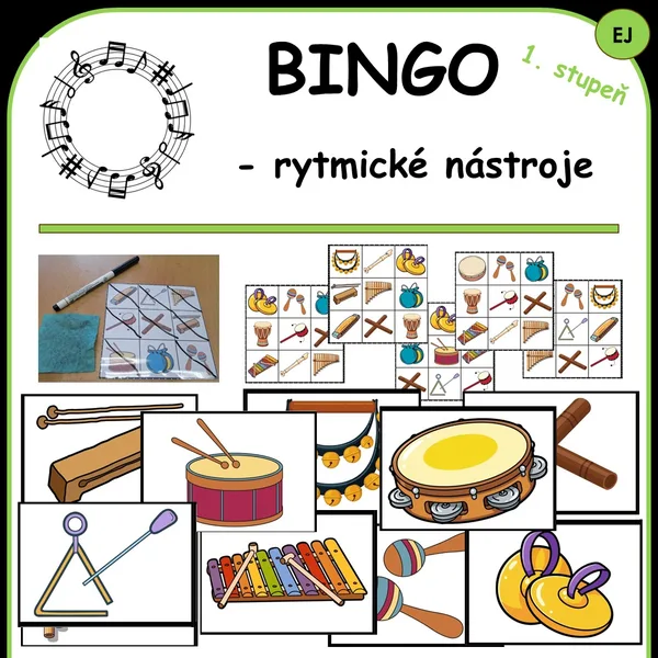 BINGO - rytmické nástroje