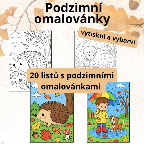 Omalovánky - podzim