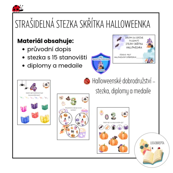 STRAŠIDELNÁ STEZKA SKŘÍTKA HALLOWEENKA