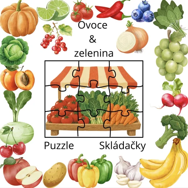 Puzzle - ovoce&zelenina 🍎🥦