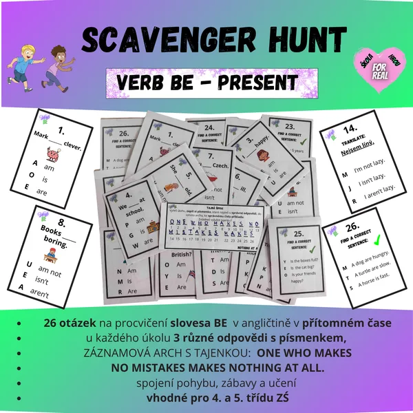Scavenger Hunt - Verb BE