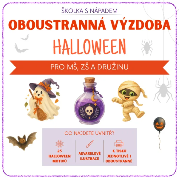 Halloween výzdoba - oboustranná