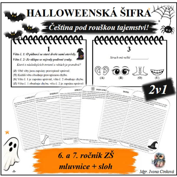 Halloweenská šifra (6.-7. ročník)