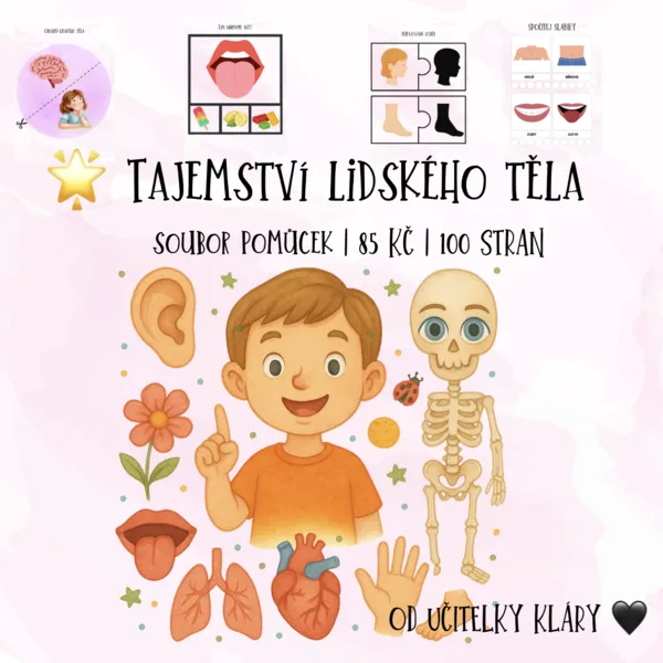 🌟 Tajemství lidského těla - bez barevného pozadí