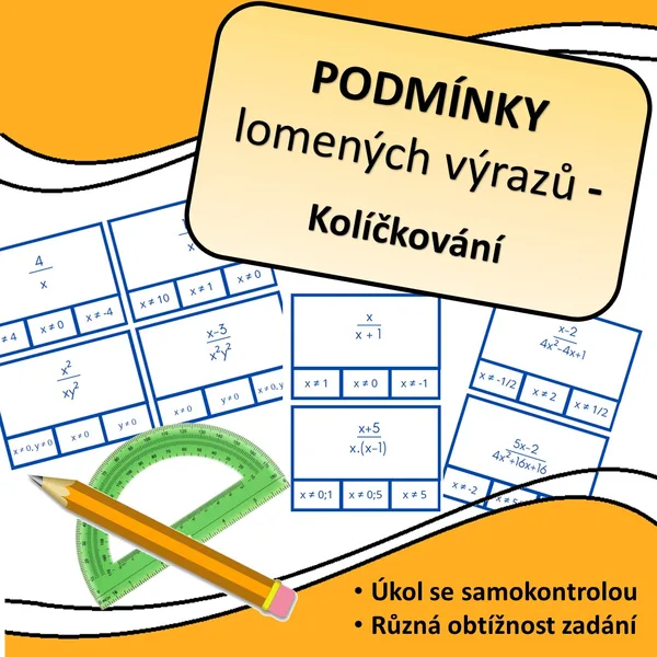 Podmínky lomených výrazů - kolíčkování
