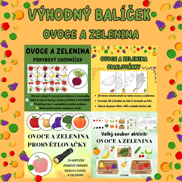 VÝHODNÝ BALÍČEK - OVOCE A ZELENINA