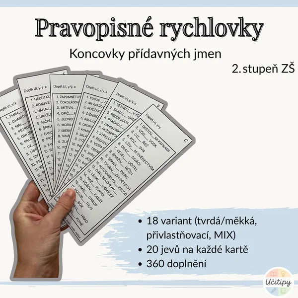 Pravopisné rychlovky - Koncovky přídavných jmen