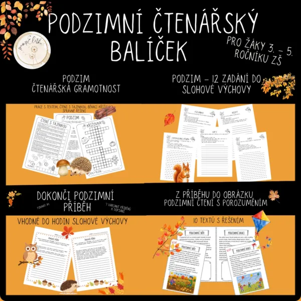 Podzimní čtenářský balíček pro žáky 3.–5. ročníku