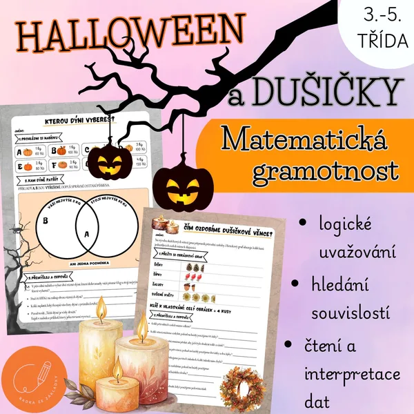 Halloween a Dušičky - matematická gramotnost