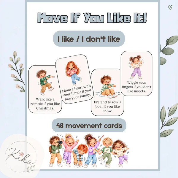 Move If You Like It! – Like / Don't Like | English Warmer