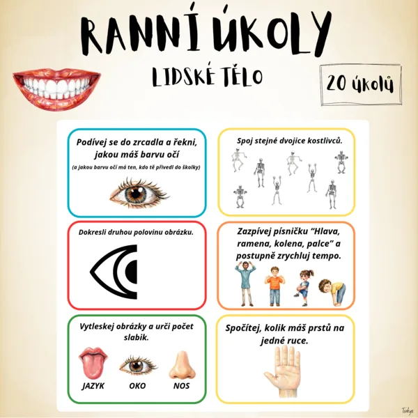Ranní úkoly - Lidské tělo