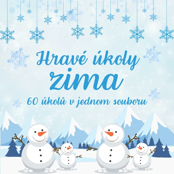 Hravé úkoly - zima - 60 pracovních listů