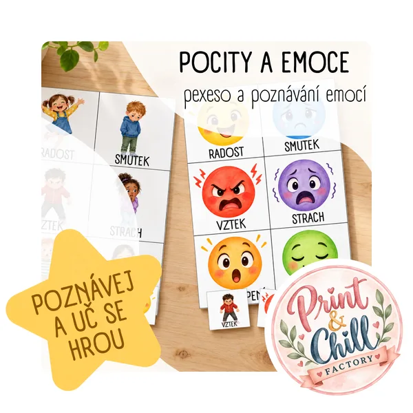 SVĚT PLNÝ EMOCÍ – PEXESO A POVÍDÁNÍ O EMOCÍCH