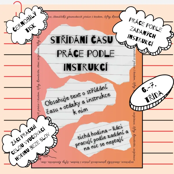Střídání času - práce podle instrukcí