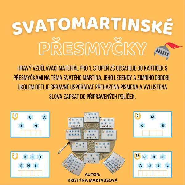 Svatomartinské přesmyčky - Rozlušti Martinova slova 🐴