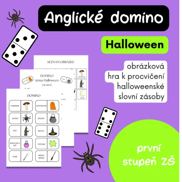 Halloween v angličtině - Domino
