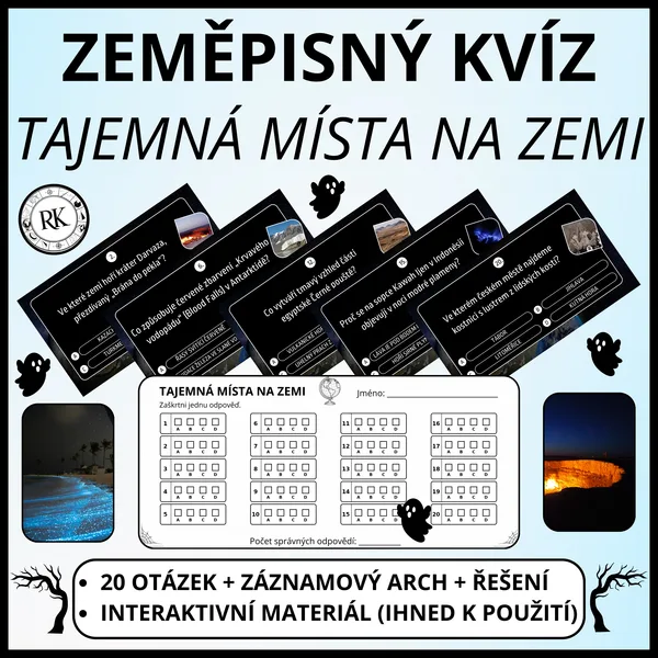 Tajemná místa na Zemi - Zeměpisný kvíz