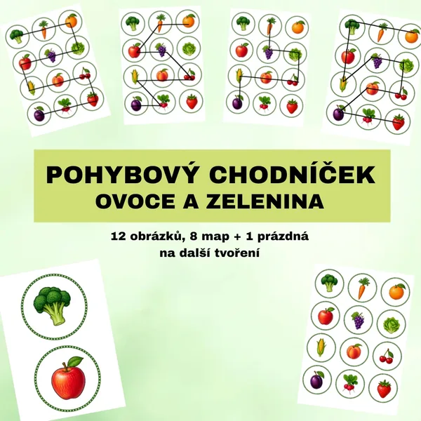 Pohybový chodníček - Ovoce a zelenina
