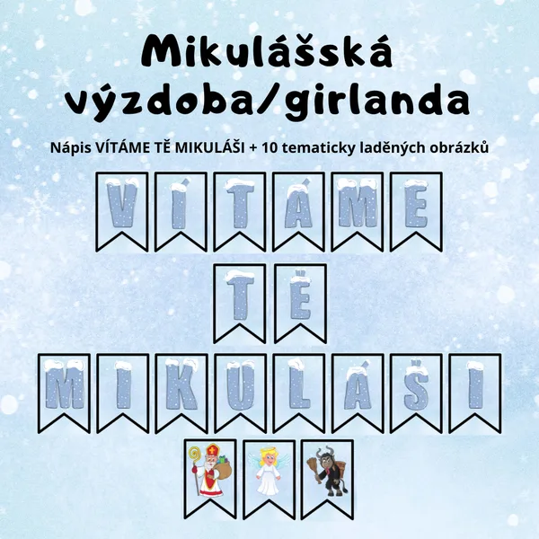 Mikulášská výzdoba/girlanda