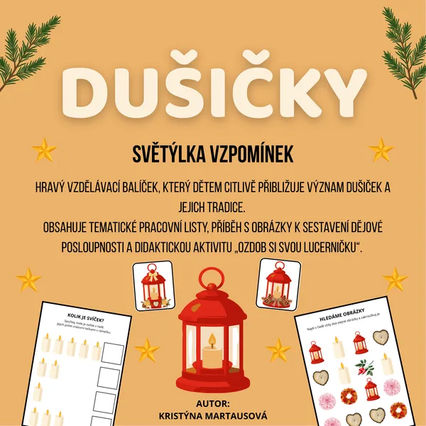 Dušičky - Světýlka vzpomínek | Balíček aktivit pro MŠ 🕯️