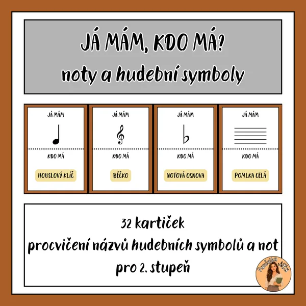 JÁ MÁM, KDO MÁ? - noty a hudební symboly