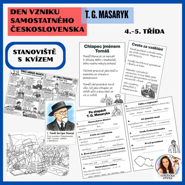 Den vzniku samostatného Československa - T. G. Masaryk