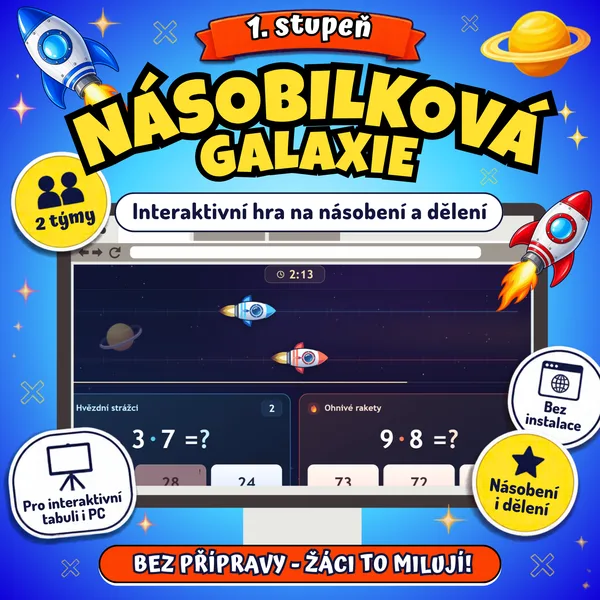 NÁSOBILKOVÁ GALAXIE – ZÁVOD RAKET