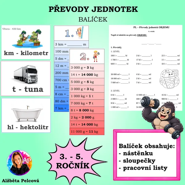 PŘEVODY JEDNOTEK (balíček)