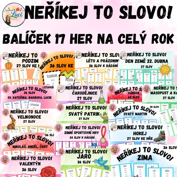 Neříkej to slovo! Sada 17 her