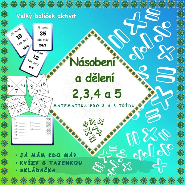 Násobení a dělení 2, 3, 4 a 5