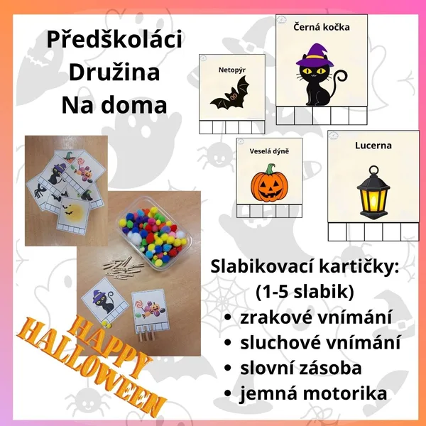Slabikovací kartičky (1-5) slabik